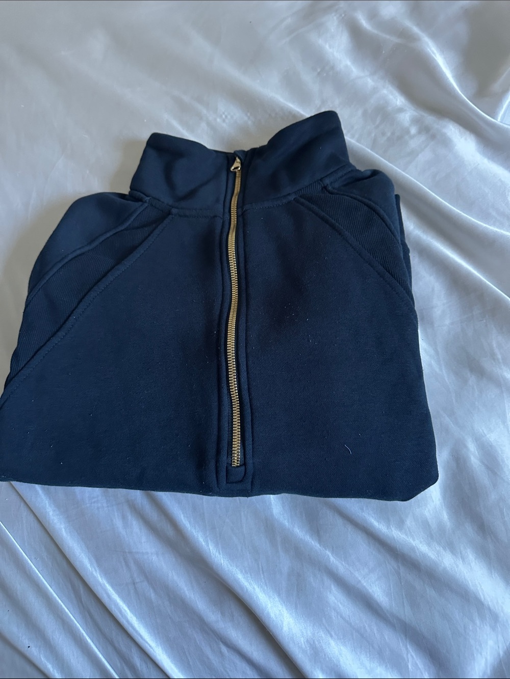 Classic Navy Half-Zip Skirt - Navy
